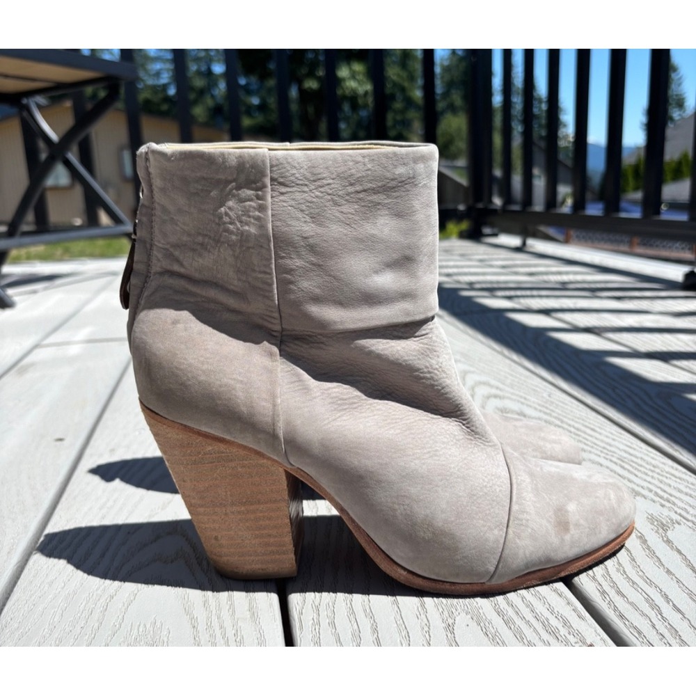 Rag & Bone Newbury Casual Event Bootie, Gray Suede, Women's Size 11 US / EU 41